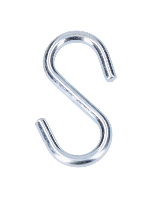 Gancho en forma de s 60 mm zincado, 2 uds