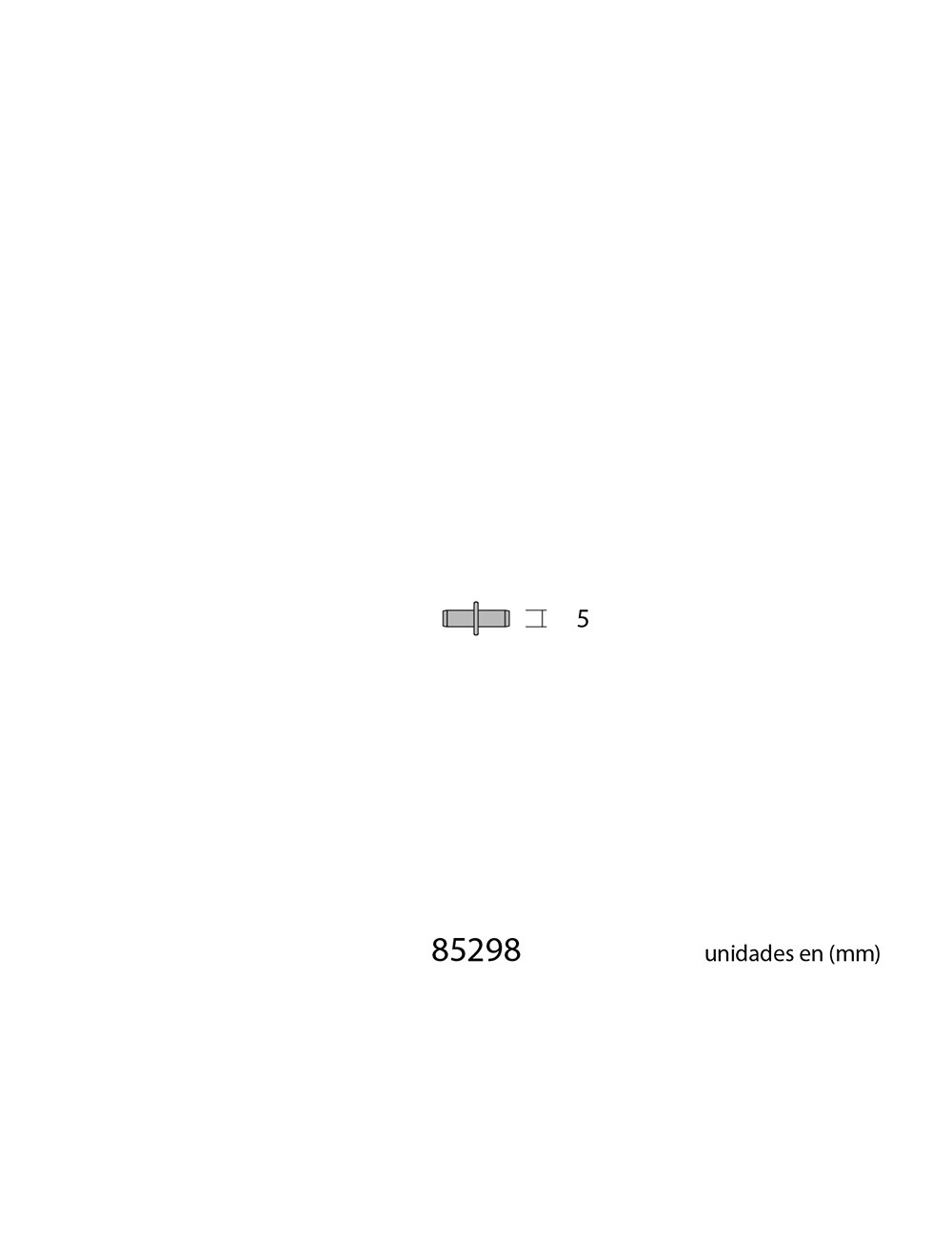 Pack 16 uds. porta-estante de hierro redondo n 5 níquel