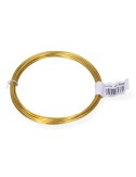 Alambre aluminio dorado, calibre ø1,5 mm x 5 m