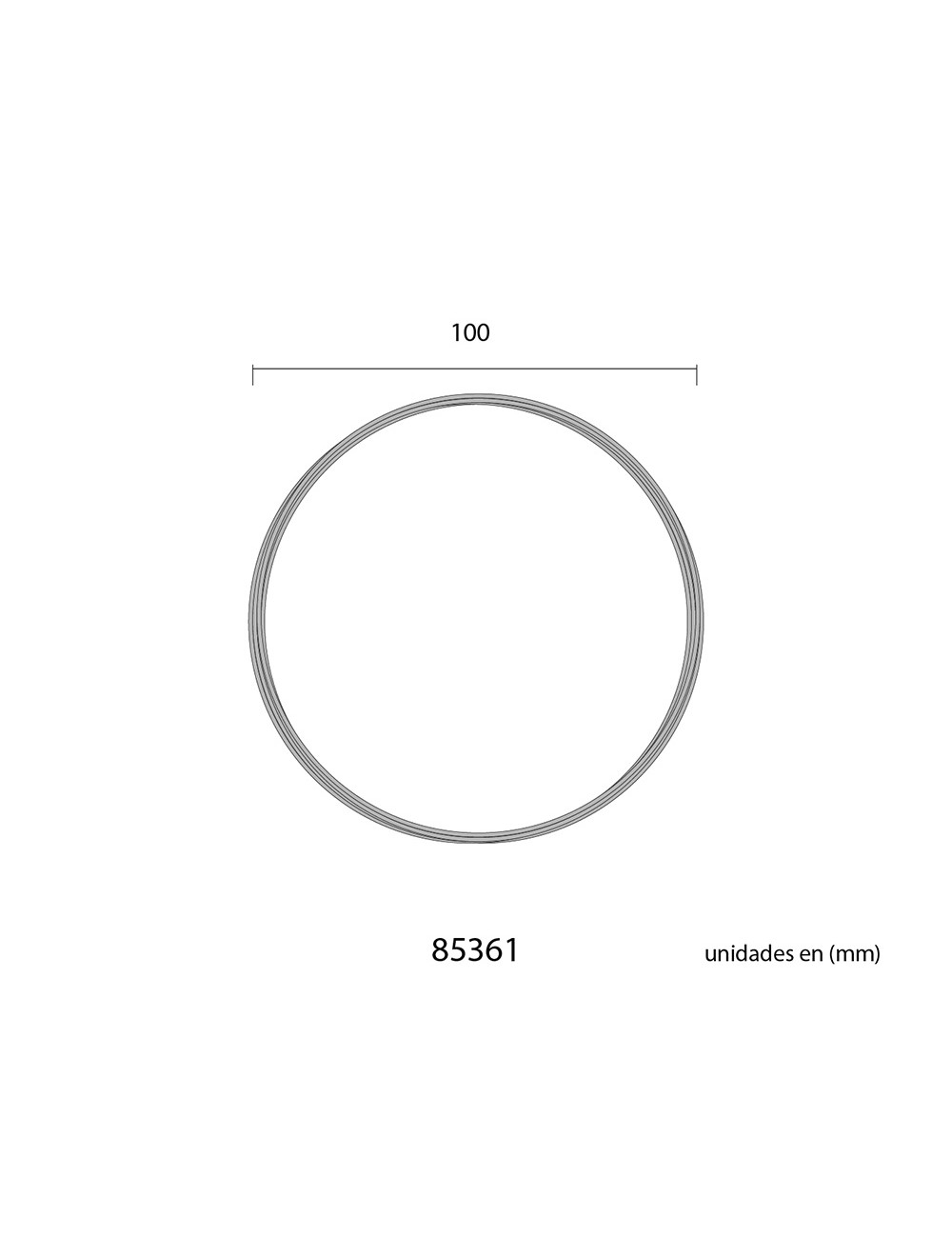 Alambre aluminio dorado, calibre ø1,5 mm x 5 m