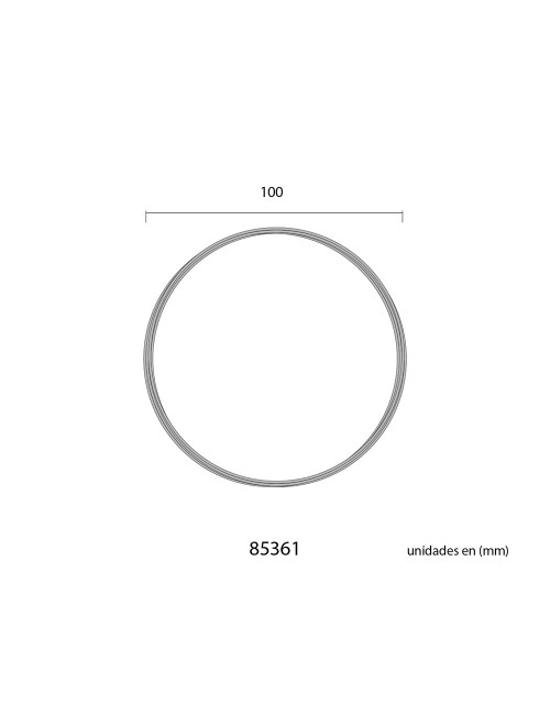 Alambre aluminio dorado, calibre ø1,5 mm x 5 m