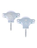 Pack 2 unid. polea nylon 40 mm tirafondo