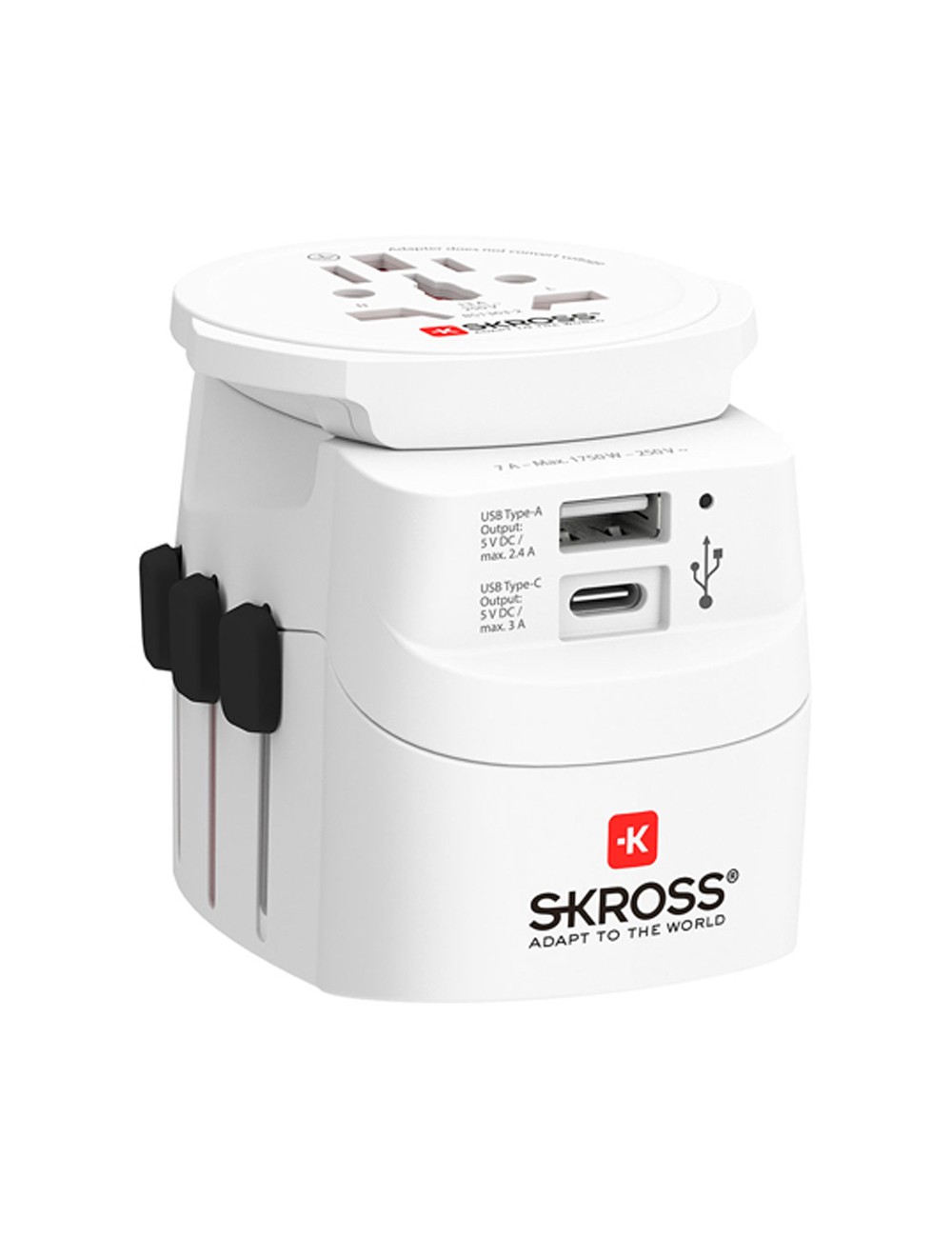 Set 2 multi adaptadores de viaje skross 1302472