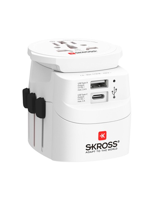 Set 2 multi adaptadores de viaje skross 1302472