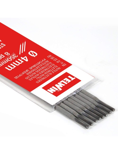 Kit electrodos rutilo 4 mm. 8 Piezas Ã 4 mm