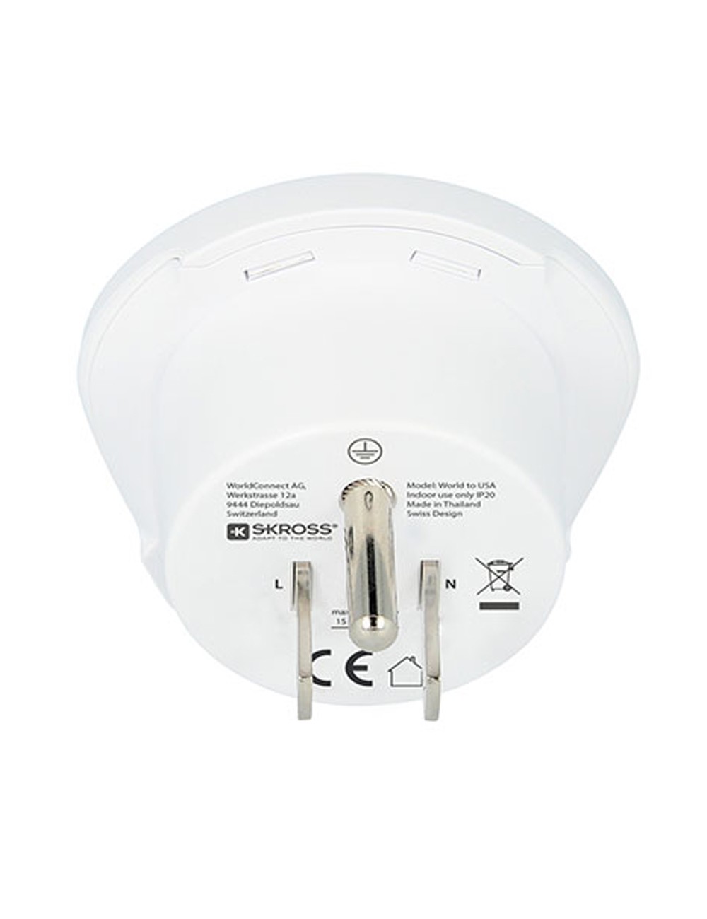 Adaptador mundial a estados unidos skross 1500221-e