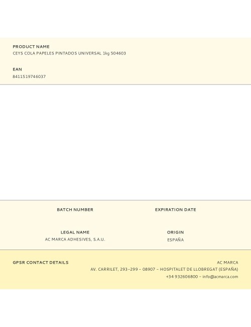 Cola universal papeles pintado 1 kg