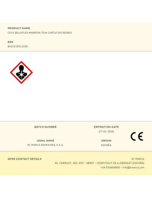 Ceys sellaflex marron-teja cartucho 505803