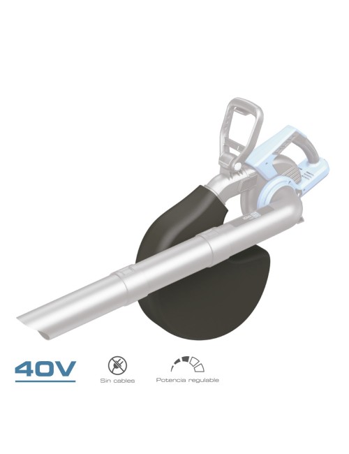 Soplador / aspirador / triturador 40v (sin baterias y cargador) brushless