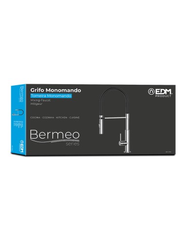Grifo monomando de cocina caño alto serie bermeo