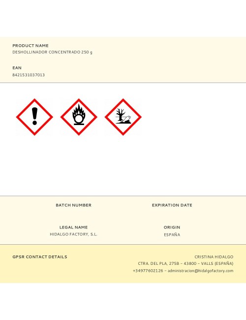 Deshollinador concentrado 250 g