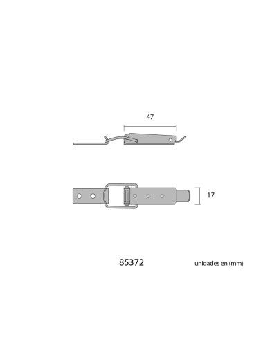 Cierre leva pequeño
