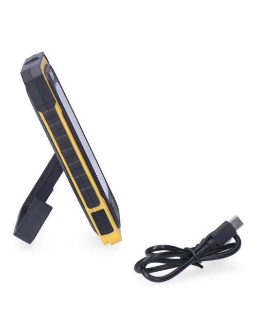 Linterna led cob solar force, recargable, con gancho e imán, 10 w 750 lm
