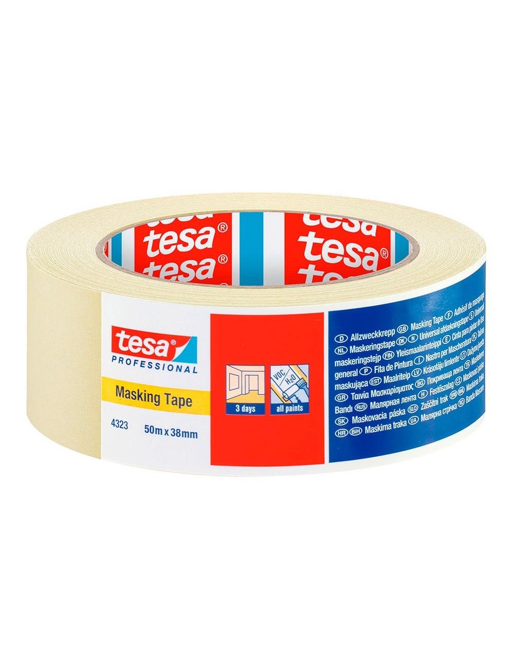 Cinta de pintor 50m x 38mm 4323 tesa Cinta de pintor 50m x 38mm 4323 tesa
