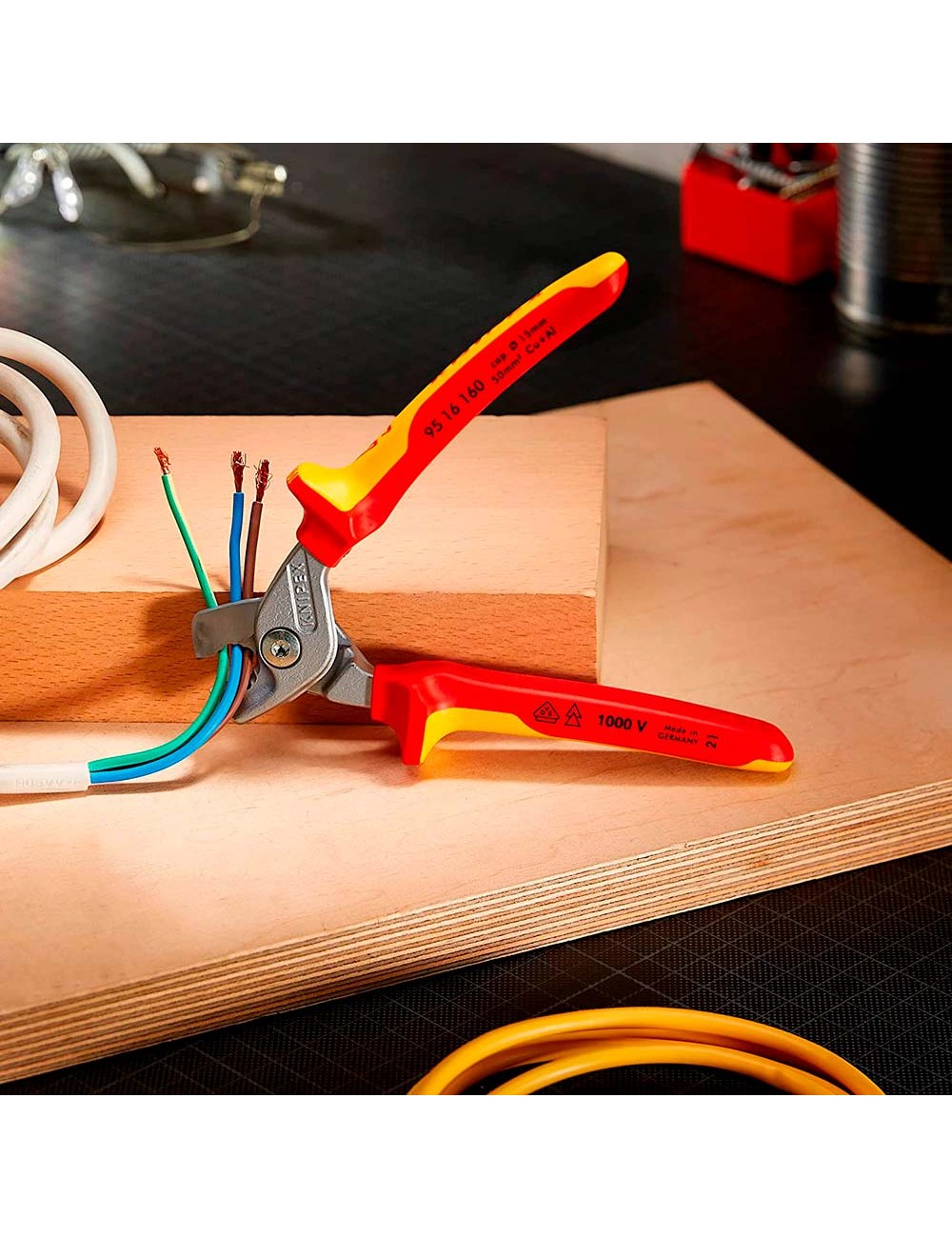 Tijera para cables 160 x 60 x 28 mm