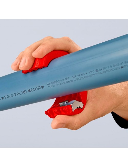 Cortatubos bix® para tubos de plástico y manguitos de sellado 902210b knipex