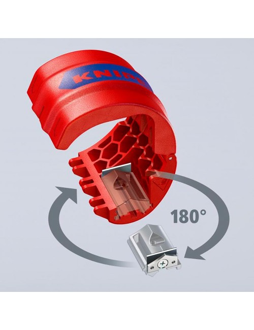 Cortatubos bix® para tubos de plástico y manguitos de sellado 902210b knipex