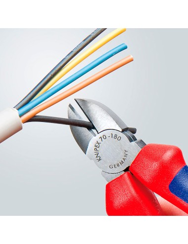 Alicates de corte diagonal 185 x 54 x 22 mm