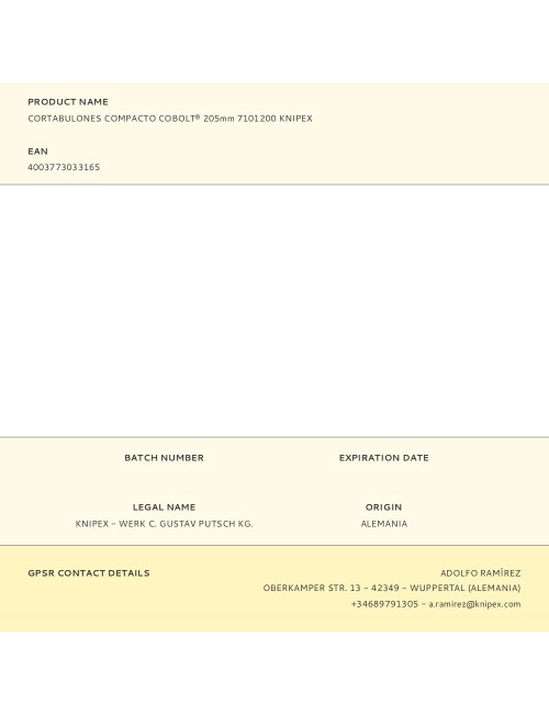 Cortabulones compacto cobolt® 205 mm