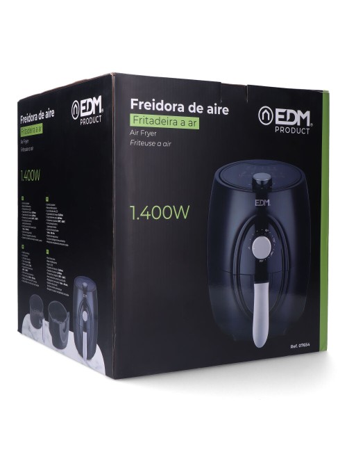 Freidora de aire 3,6 l 1400 w con cesta *** promoción regalo 1 ud ref. 07788 - papel freidora de aire ø17 cm 100 uds ***