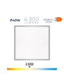 Panel led 40 w 4000 k 4300 lm luz dia 59,5 x 59,5 x 3,5 cm