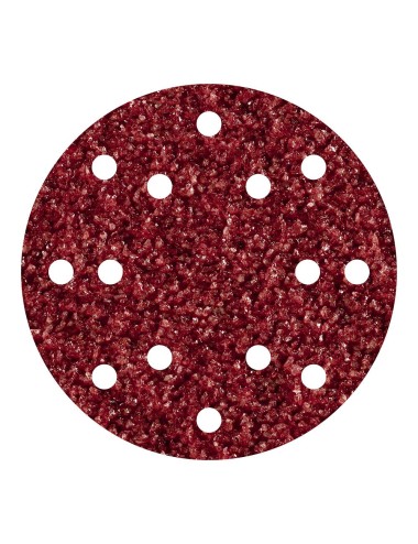 Discos adhesivos de lijar corindón, para exc., ø150 mm, grano40, set 5 uds