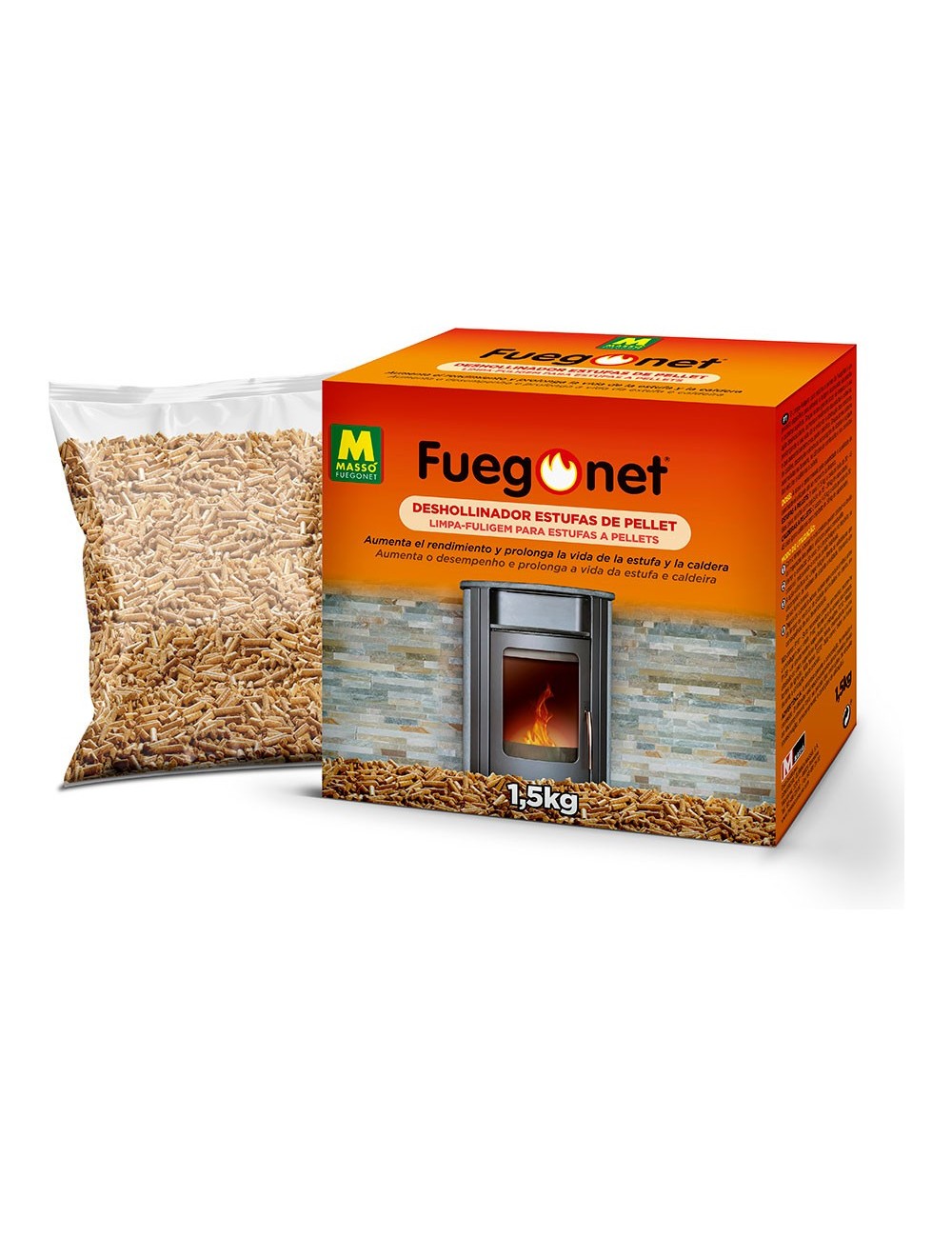 Deshollinador para estufas de pellet fuegonet 231296 massó Deshollinador para estufas de pellet fuegonet 231296 massó