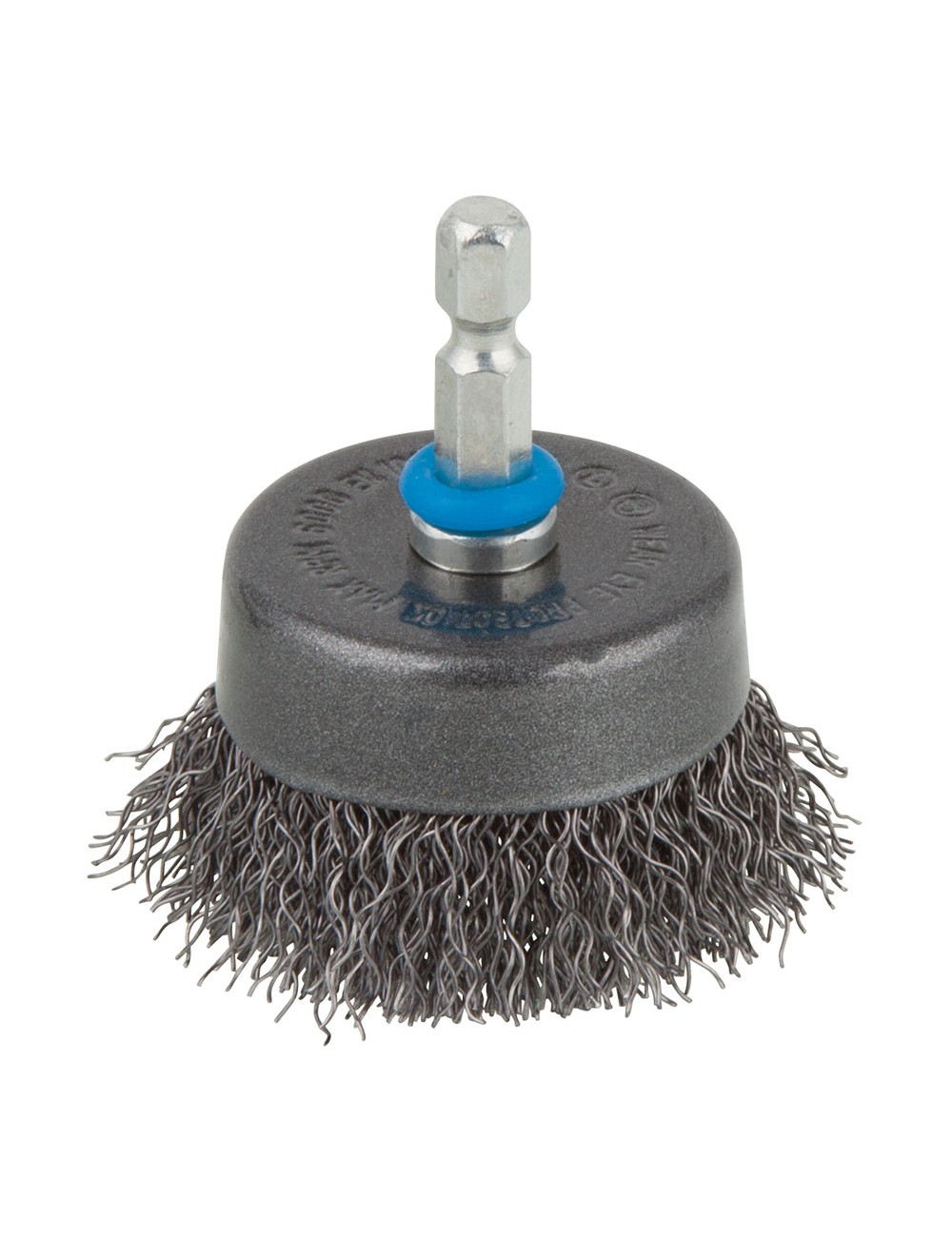Cepillo de copa de alambre de acero, vástago hexagonal, ø50 mm