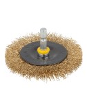 Cepillo de disco de alambre de latón vástago hexagonal ø75 x 10 mm