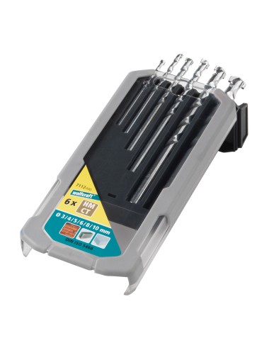 Brocas para piedra, juego de 6 piezas, ø3,00 - ø10,00 mm