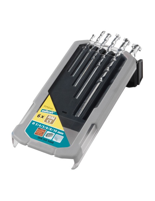 Brocas para piedra, juego de 6 piezas, ø3,00 - ø10,00 mm