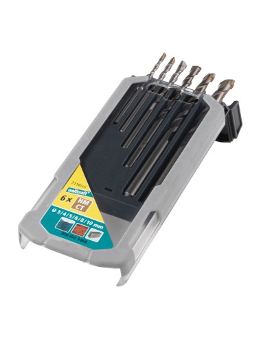 Broca especiales para hormigón, juego de 6 piezas ø3,00 - ø10,00 mm