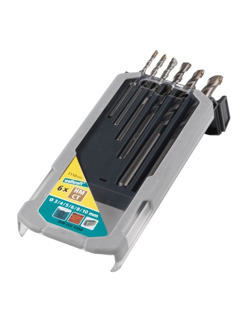 Broca especiales para hormigón, juego de 6 piezas ø3,00 - ø10,00 mm