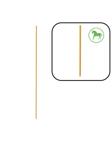 Pack 50 piquetas fibra amarilla 150 cm