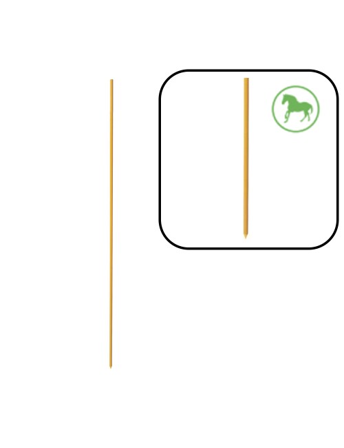 Pack 50 piquetas fibra amarilla 150 cm