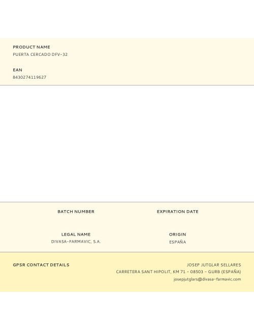 Puerta cercado dfv-32