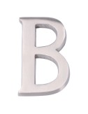 Letra b niquel mate 10cm fijación invisible edm