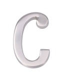 Letra c niquel mate 10cm fijación invisible edm