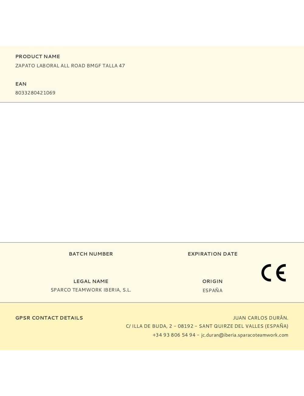 Zapato laboral all road bmgf talla 47