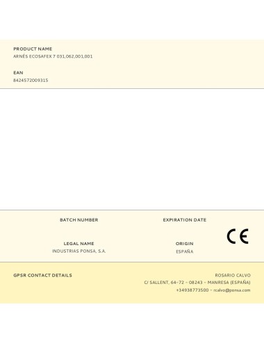 Arnés ecosafex 7 031,062,001,001