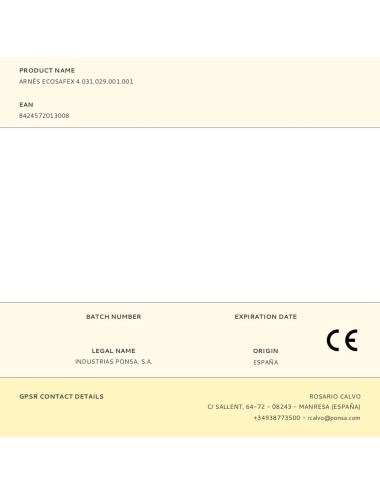 Arnés ecosafex 4 031.029.001.001