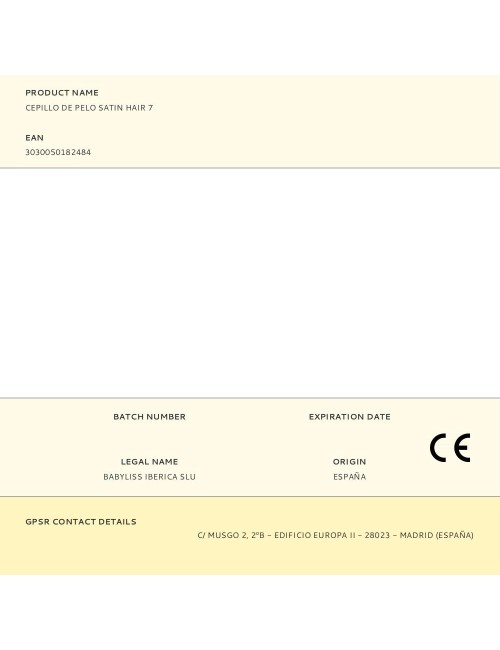 Cepillo de pelo satin hair 7