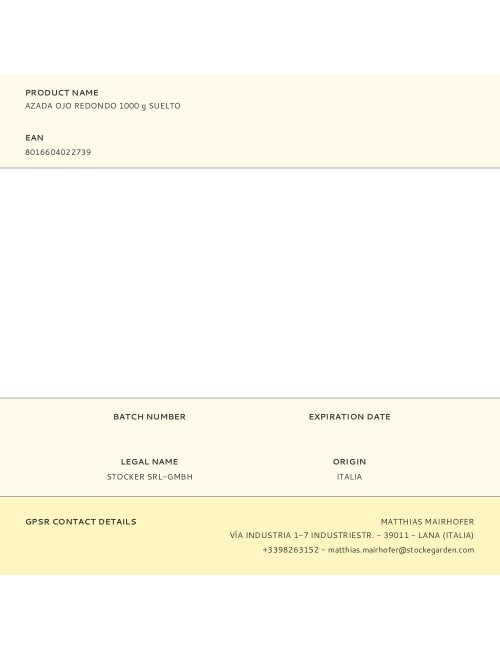 Azada ojo redondo 1000 g suelto