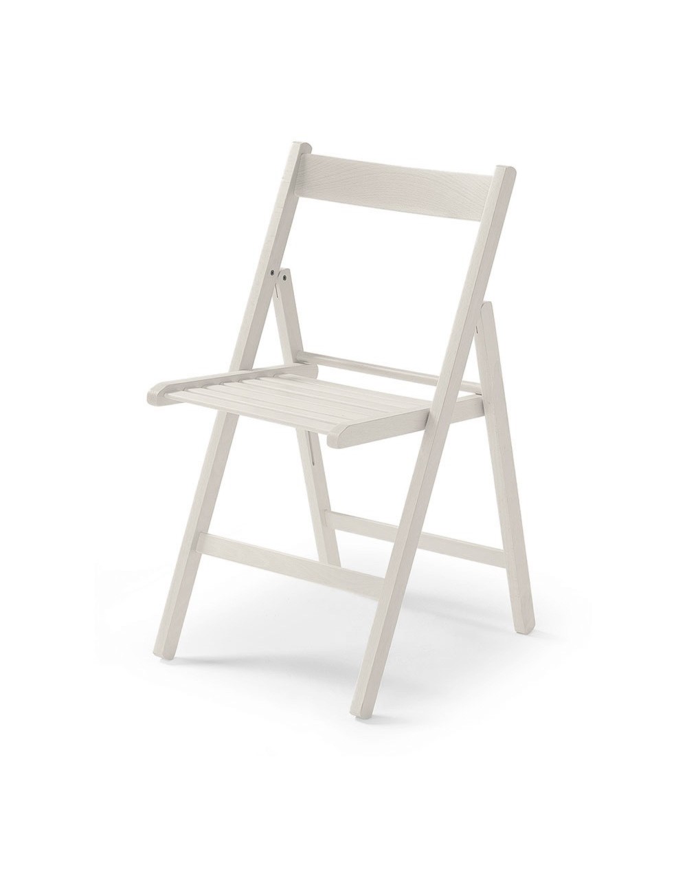 Silla plegable de madera blanco crudo 79x42,5x47,5cm Silla plegable de madera blanco crudo 79x42,5x47,5cm
