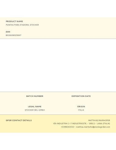 Puntas para atadora. stocker