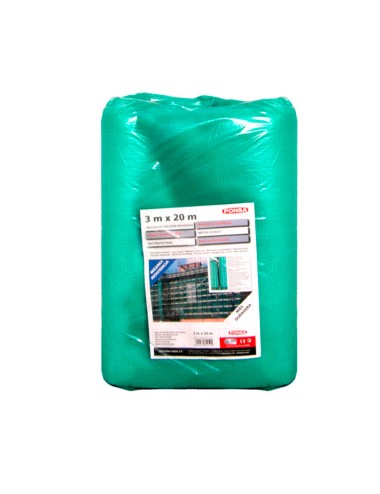 Malla protección fachadas 3 x 20 m