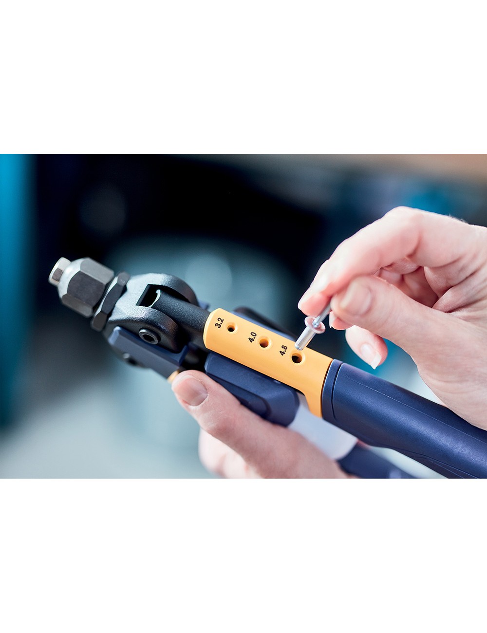 Remachadora manual rp100 profesional multi