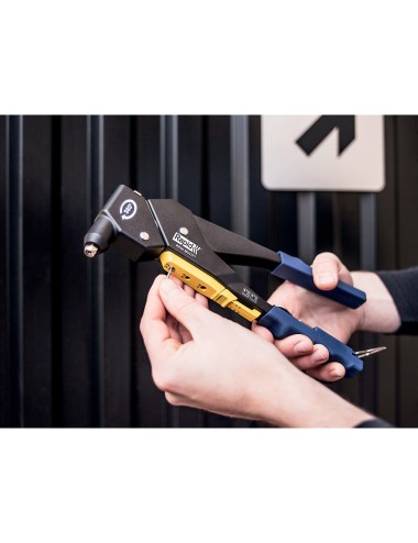 Remachadora manual rp60 cabezal giratorio multi