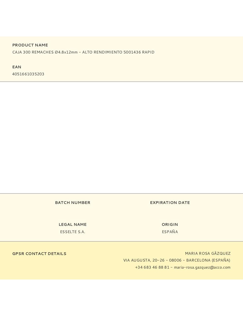 Caja 300 remaches ø4.8x12mm - alto rendimiento 5001436 rapid