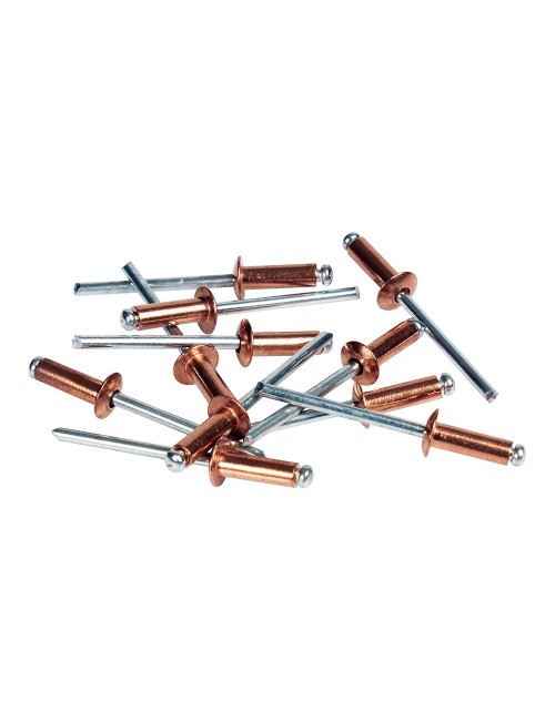 Blister 50 remaches ø4x10mm alu+broca cobreado 5001462 rapid